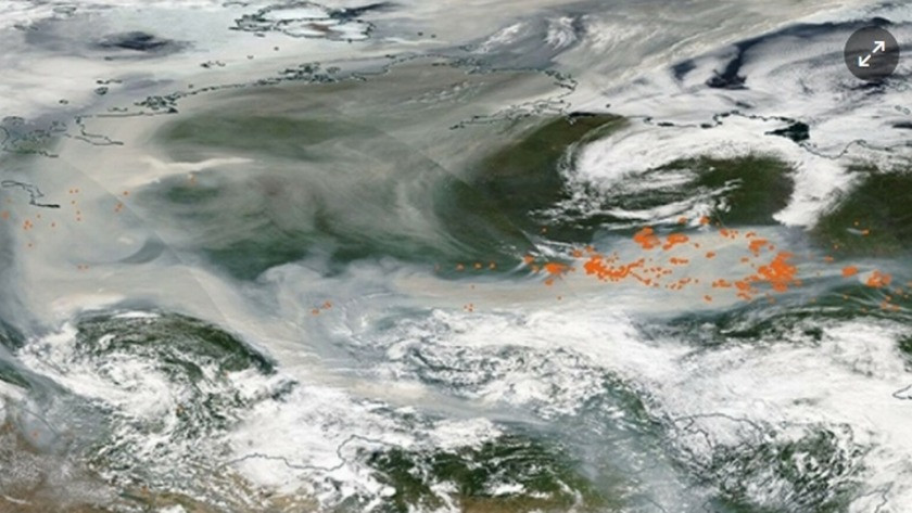 NASA: Sibirya'daki yangının dumanı Kuzey Kutbu'na ulaştı
