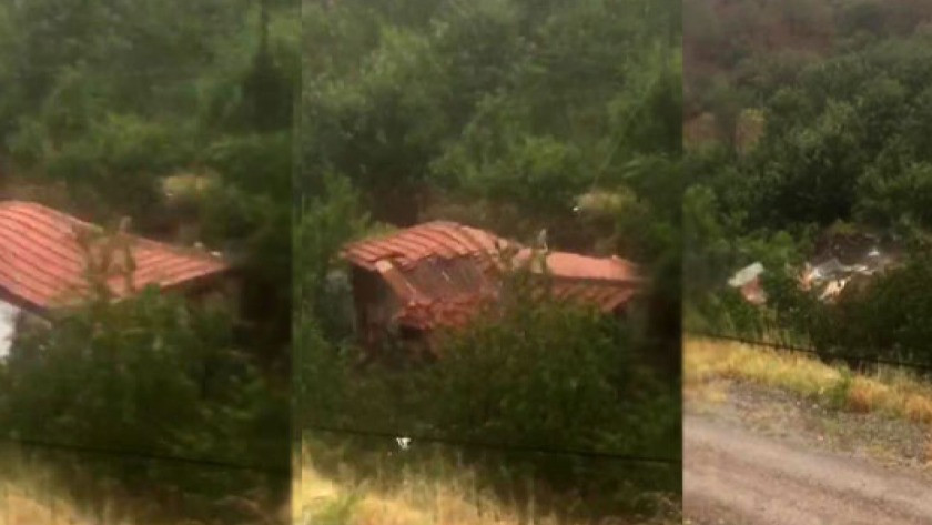 Sinop'ta dehşete düşüren görüntüler! Sel suları evi böyle yıktı