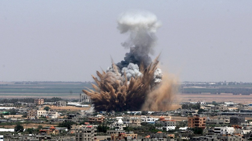 İşgalci İsrail ordusundan Gazze'ye hava saldırısı!