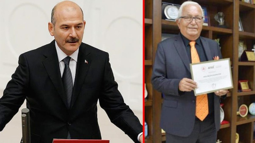 Süleyman Soylu'dan CHP'li belediye başkanına teşekkür belgesi