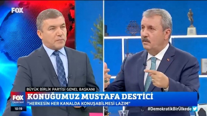 Mustafa Destici Başak Demirtaş'ı çıkaran İsmail Küçükkaya'yı terletti