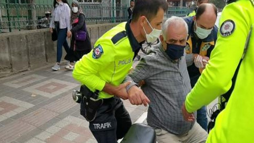 Bursa'da motosiklet sürücüsü ceza'yı duyunca fenalık geçirdi