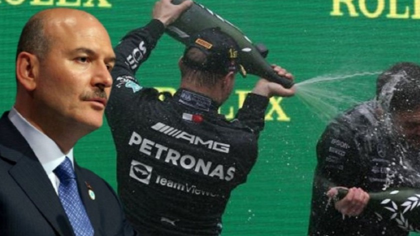 Formula 1 için özel 'şampanya' izni iddiasına Süleyman Soylu'dan jet yanıt