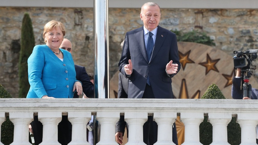 Erdoğan ve Merkel İstanbul Boğazı'nı izledi