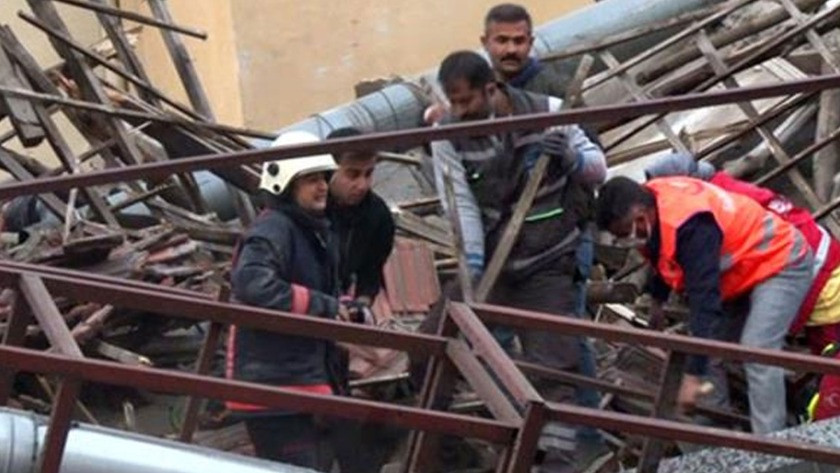 Malatya'da yıkılan binanın çökmeden önceki görüntüsü