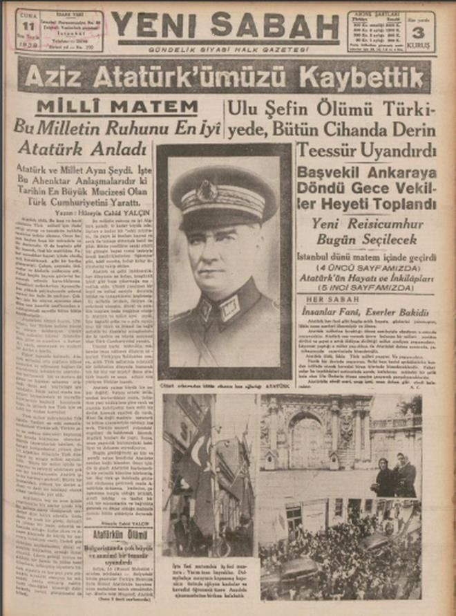 Ulu Önder Atatürk'ün ölümünü Türk ve Dünya Basını böyle duyurdu! - Sayfa 2