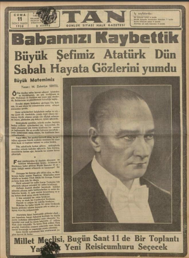 Ulu Önder Atatürk'ün ölümünü Türk ve Dünya Basını böyle duyurdu! - Sayfa 3