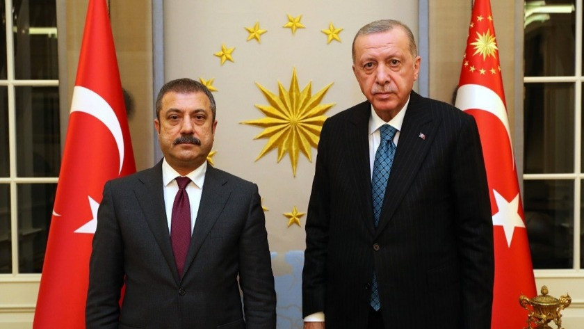 Cumhurbaşkanı Erdoğan Merkez Bankası Başkanı ile görüştü