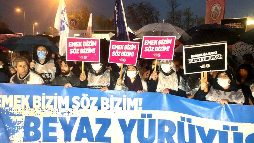 TBB İstanbul'dan Ankara'ya 'Beyaz Yürüyüş' başlattı!