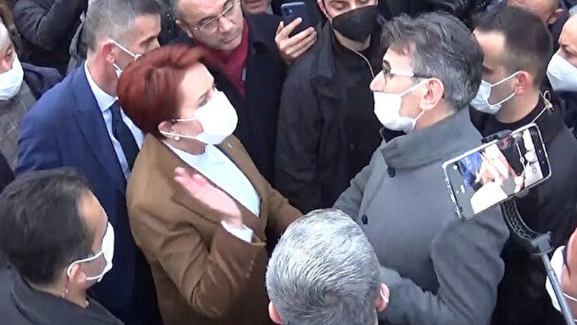 Meral Akşener'e soru sormak isteyen vatandaşı kovdular