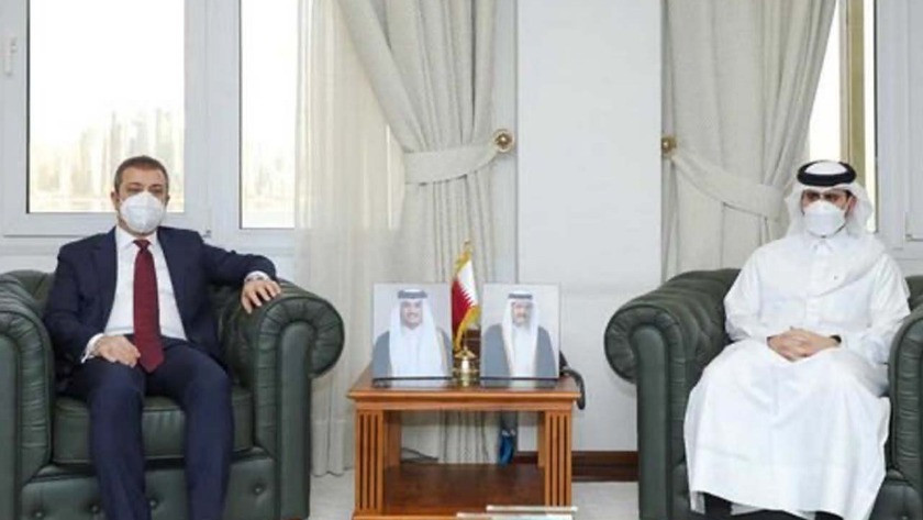 Şahap Kavcıoğlu Katar Merkez Bankası Başkanı ile görüştü