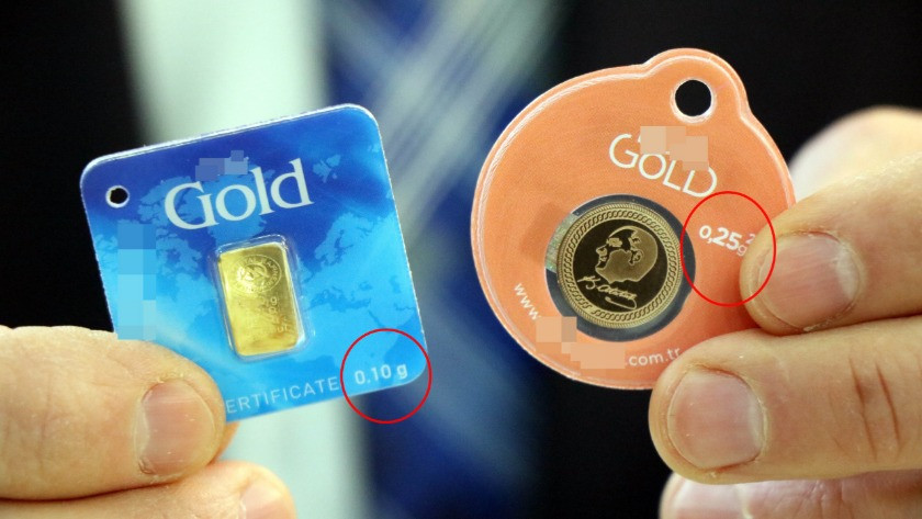 Gram altın 1000 TL'yi geçince vatandaşlar 0,10 gr altın almaya başladı