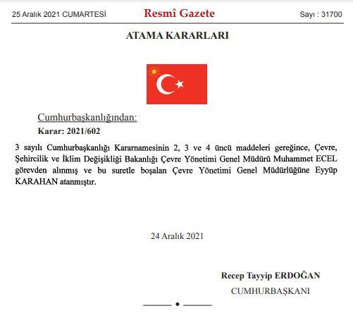 Resmi Gazete yayımlandı... Erdoğan'ın imzası ile flaş görevden almalar - Sayfa 1