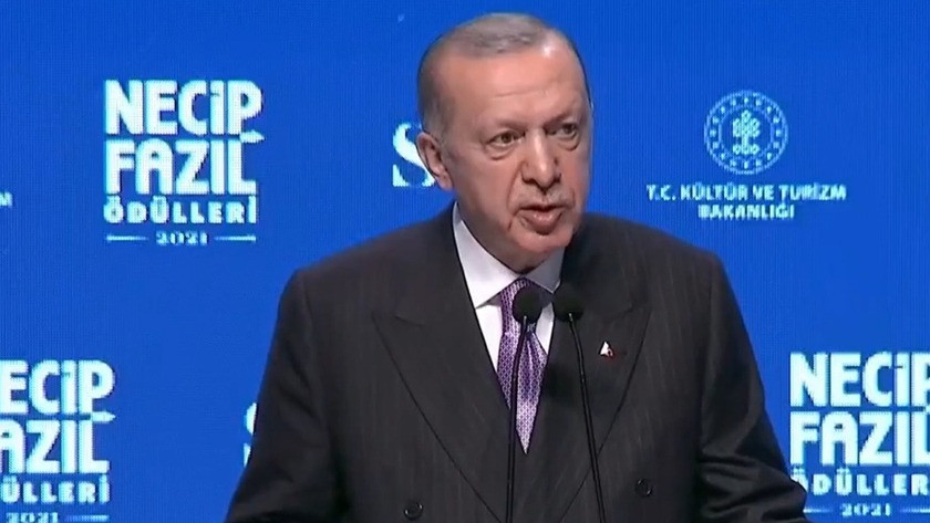 Cumhurbaşkanı Erdoğan, Necip Fazıl Ödülleri Töreni'nde konuştu