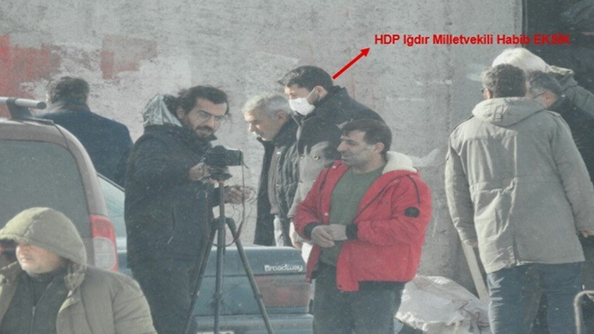 HDP'liler PKK’lı teröristin taziyesinde