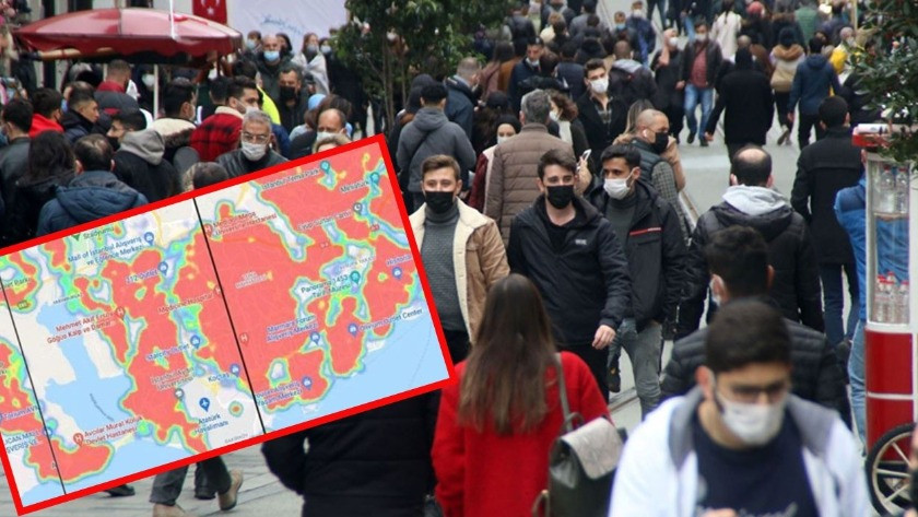 İstanbul kırmızıya boyandı! İşte vaka haritasında ilçe ilçe son durum
