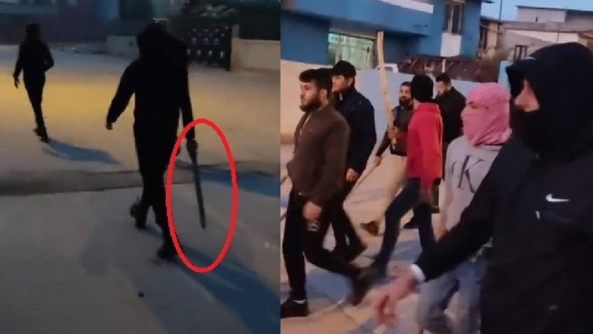 Adana'da döner bıçaklarıyla sokağa çıkan Suriyeliler gözaltına alındı