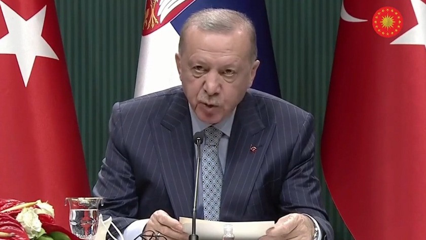Cumhurbaşkanı Erdoğan, Sırbistan Cumhurbaşkanı ortak basın toplantısı