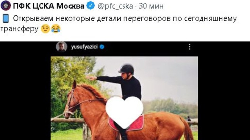 CSKA Moskova'dan skandal Yusuf Yazıcı paylaşımı