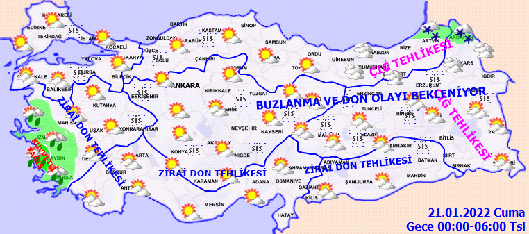 Kuvvetli kar yağışı ve don uyarısı! 21 Ocak Cuma Hava Durumu - Sayfa 2