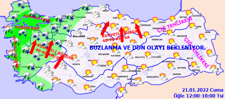 Kuvvetli kar yağışı ve don uyarısı! 21 Ocak Cuma Hava Durumu - Sayfa 4