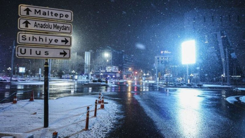 Meteoroloji'den Ankara için yoğun kar yağışı uyarısı!