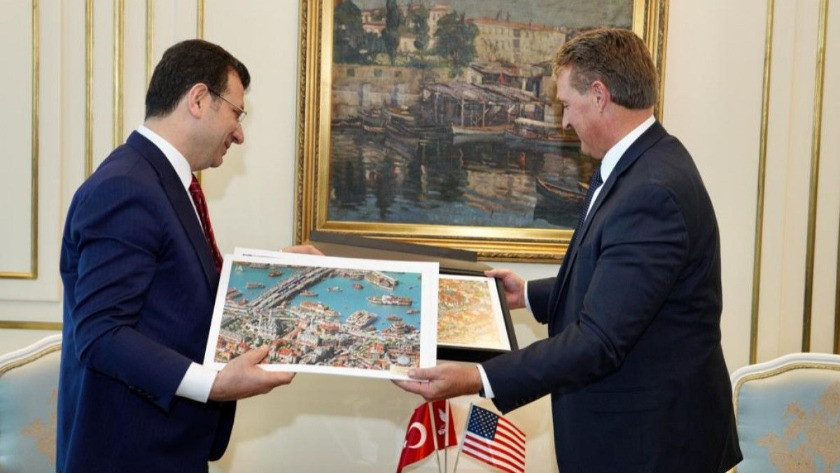 ABD Ankara Büyükelçisi Flake, İmamoğlu'nu ziyaret etti