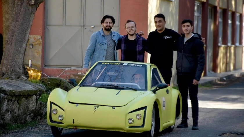 Üniversite öğrencileri 8 ayda elektrikli araç ürettiler!