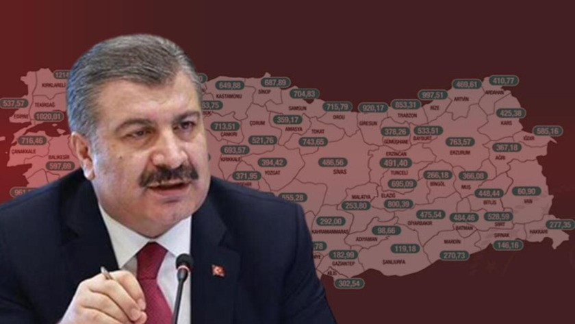 Bakan Koca paylaştı! İşte en fazla vaka sayısı olan il