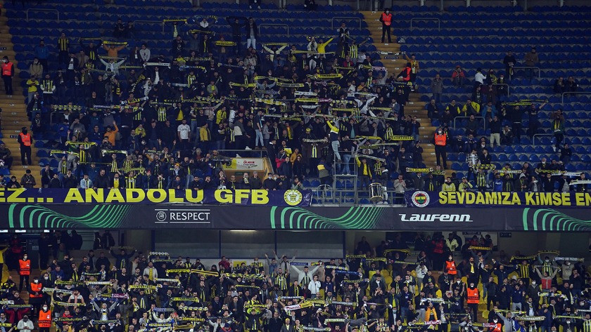 Fenerbahçe taraftarı UEFA Konferans Ligi mücadelesine ilgi göstermedi