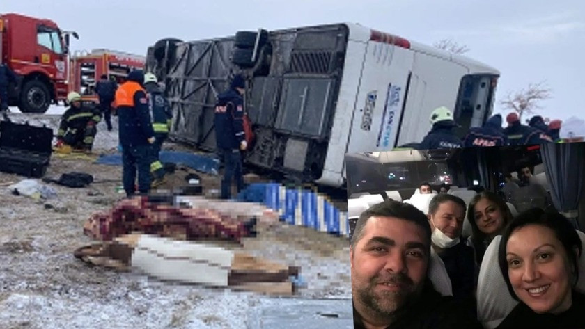 Konya'da 6 kişinin öldüğü tur otobüsü kazasında yürek yakan detay!