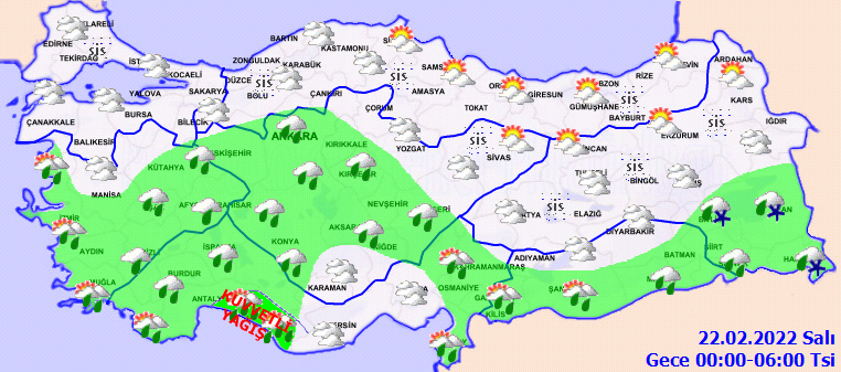 Meteoroloji'den kuvvetli yağış uyarısı! 22 Şubat Hava Durumu - Sayfa 3