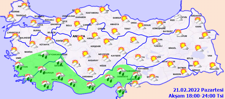 Meteoroloji'den kuvvetli yağış uyarısı! 22 Şubat Hava Durumu - Sayfa 2