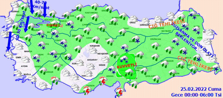 Meteoroloji'den kuvvetli rüzgar ve yağış uyarısı! 25 Şubat Hava Durumu - Sayfa 3