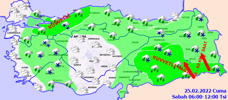 Meteoroloji'den kuvvetli rüzgar ve yağış uyarısı! 25 Şubat Hava Durumu - Sayfa 4