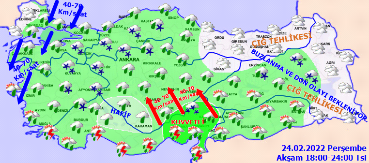 Meteoroloji'den kuvvetli rüzgar ve yağış uyarısı! 25 Şubat Hava Durumu - Sayfa 2