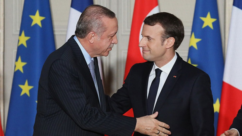 Erdoğan ile Macron'dan önemli görüşme!