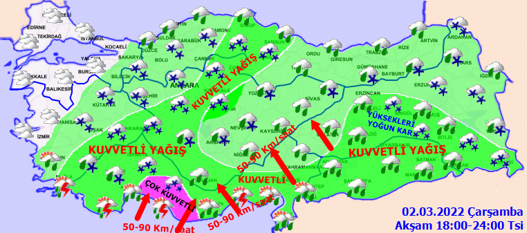 Meteoroloji uyardı: Kar yağışı geliyor! İşte 3 Mart Hava Durumu - Sayfa 2