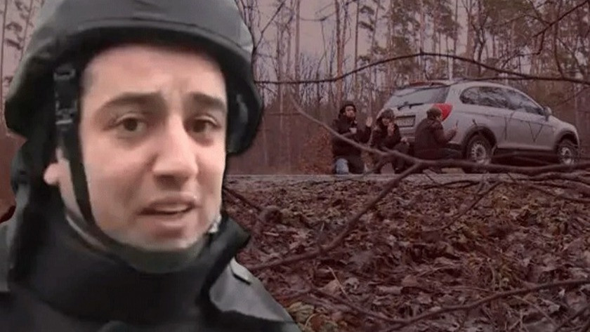 TRT muhabiri Ukrayna'da çatışma ortasında kaldı!