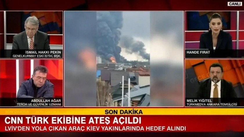 Rusya-Ukrayna savaşında CNN Türk ekibine saldırı!