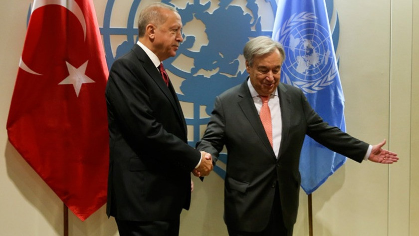Erdoğan, BM Genel Sekreteri Guterres ile görüştü