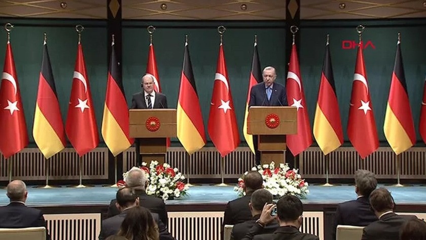 Erdoğan ve Scholz'dan ortak basın toplantısı sonrası açıklamalar