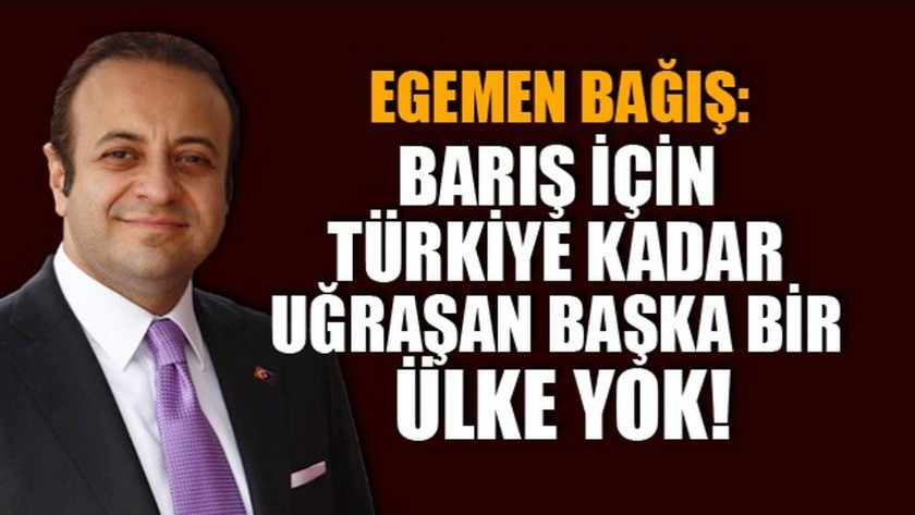 Egemen Bağıştan Türkiye'ye övgü dolu sözler!