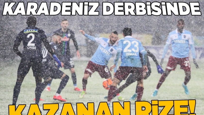 Çaykur rizespor - Trabzonspor maç sonucu: 3-2 özet