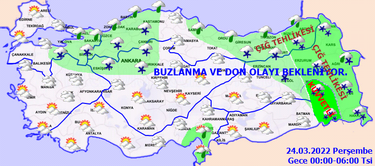 Doğu bölgelerinde çığ tehlikesi! 24 Mart Hava Durumu - Sayfa 3