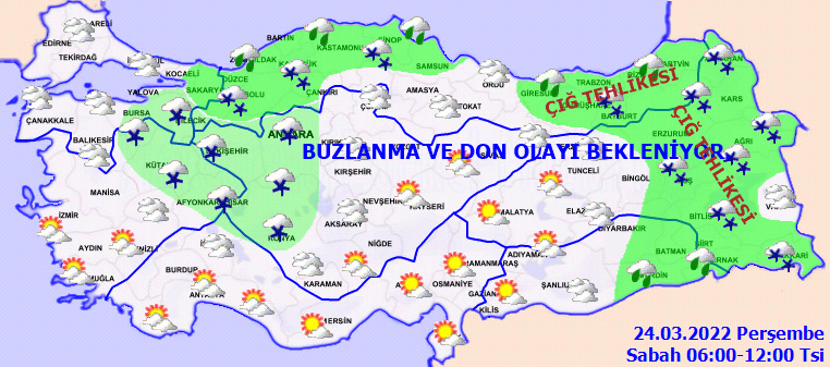 Doğu bölgelerinde çığ tehlikesi! 24 Mart Hava Durumu - Sayfa 4