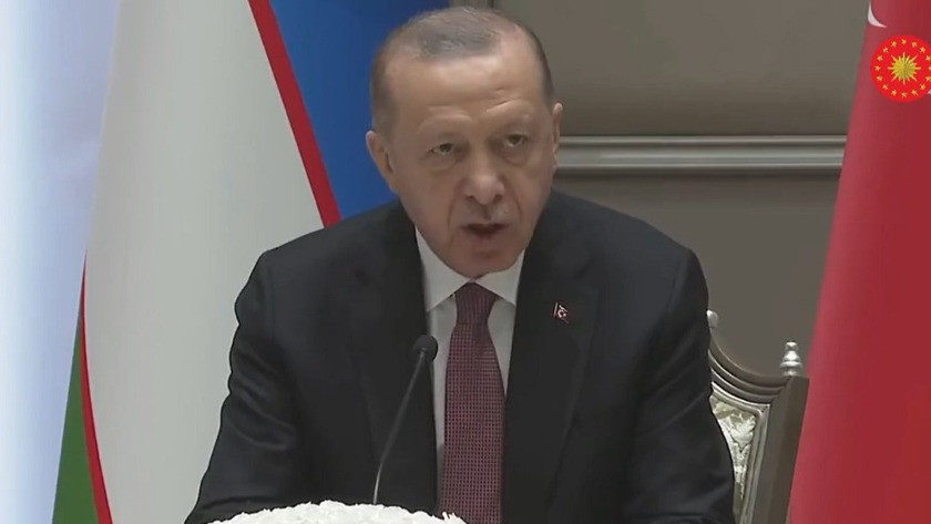 Cumhurbaşkanı Erdoğan Özbekistanlı mevkidaşı ile görüştü!