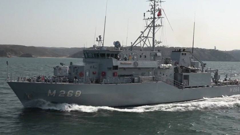 Milli Savunma Bakanlığı Karadeniz'deki serseri mayınların imha edildiği anları paylaştı