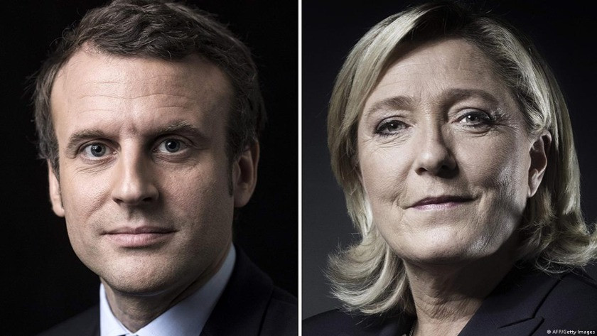 Fransa'daki seçimde Macron ve Le Pen ikinci tura kaldı