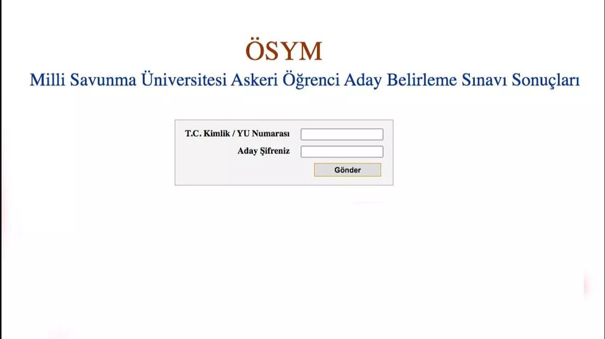 Milli Savunma Üniversitesi (MSÜ) sınav sonuçları ne zaman açıklanacak? - Sayfa 1